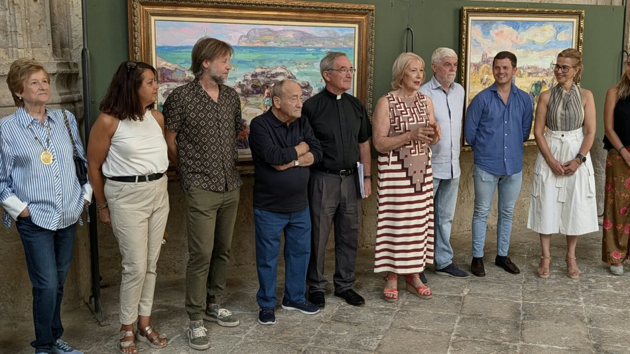 Inauguración de la exposición de Antonio de la Peña en la Catedral de Palencia