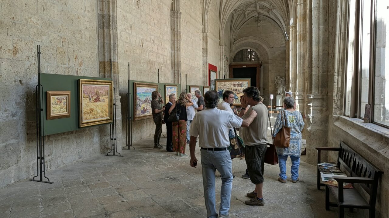 Inauguración de la exposición de Antonio de la Peña en la Catedral de Palencia