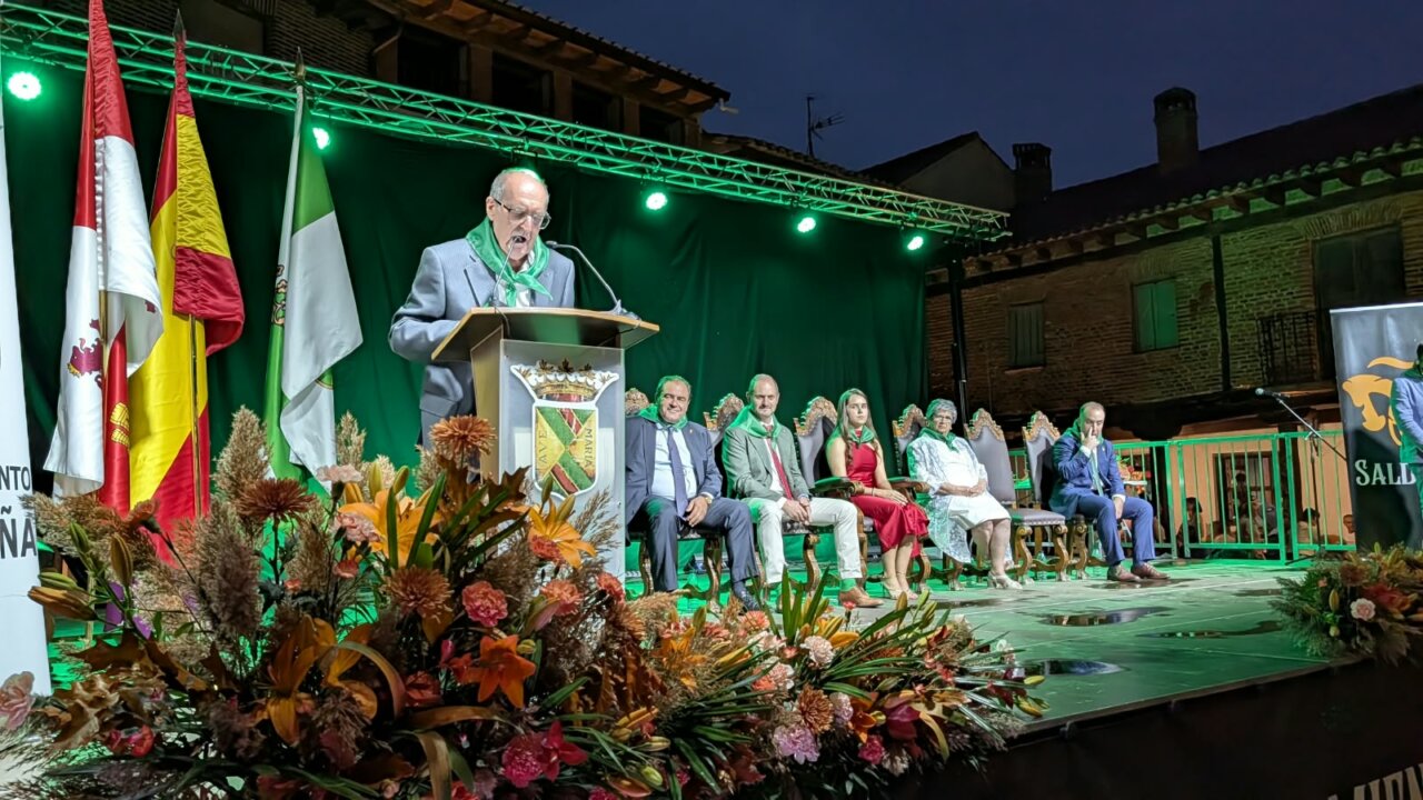 Inauguración de las fiestas de Saldaña con pregón y autoridades presentes