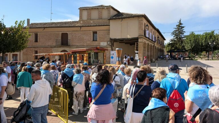 Multitud de personas celebrando el Día de la Provincia en Fuentes de Nava
