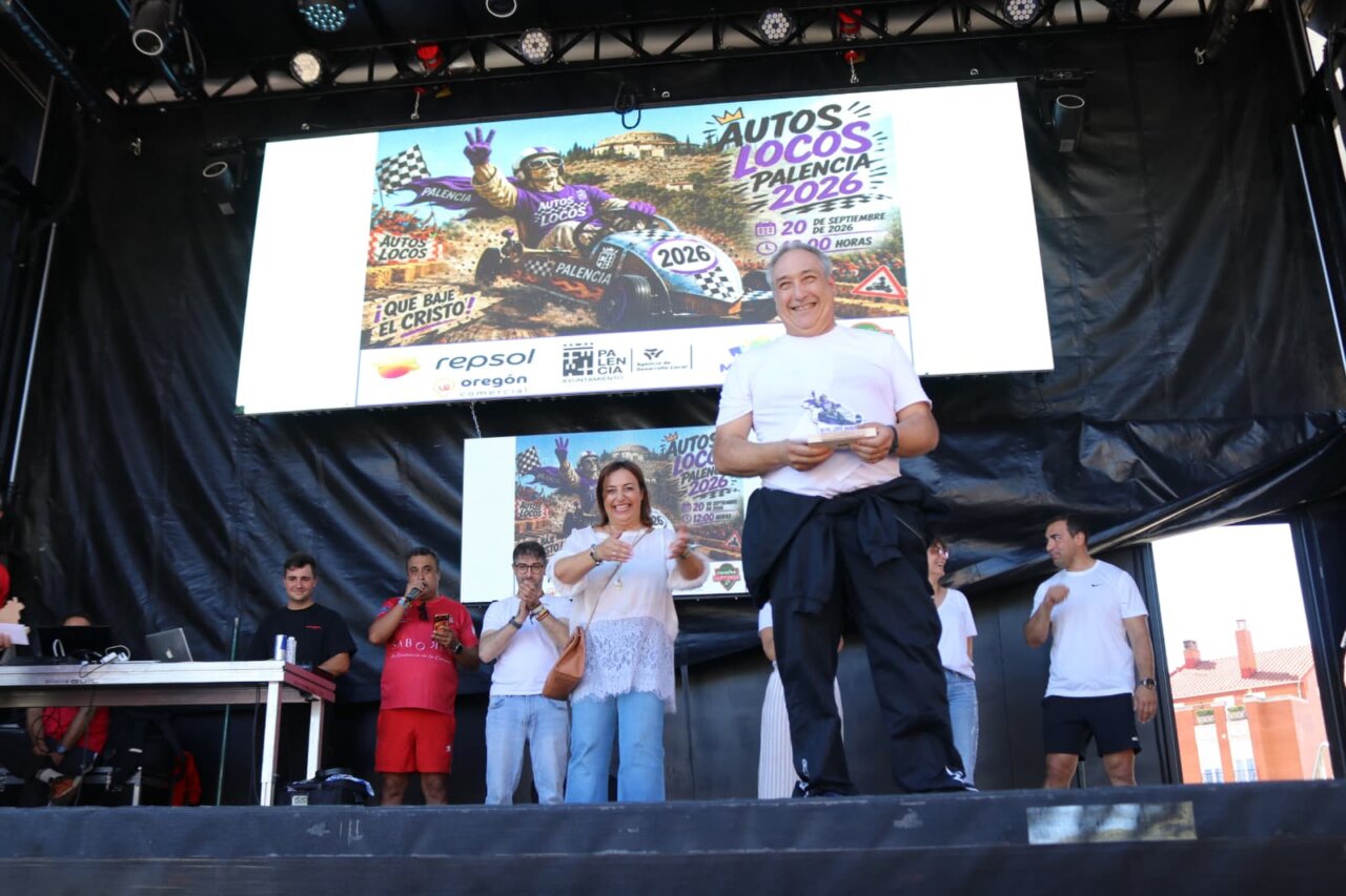 Entrega de premios en la carrera de Autos Locos en Palencia 2026