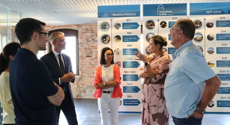 Reunión sobre el proyecto Bosques de Brañosera en la Fundación Santa María la Real