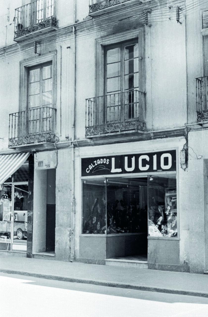 Fotografía antigua de la tienda, cedida por el Archivo Histórico Provincial de Palencia