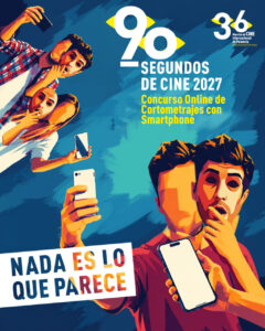 Cartel del concurso de cortometrajes con móviles 2027