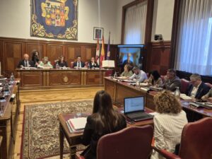 Reunión de la Diputación de Palencia sobre el presupuesto de 2027.