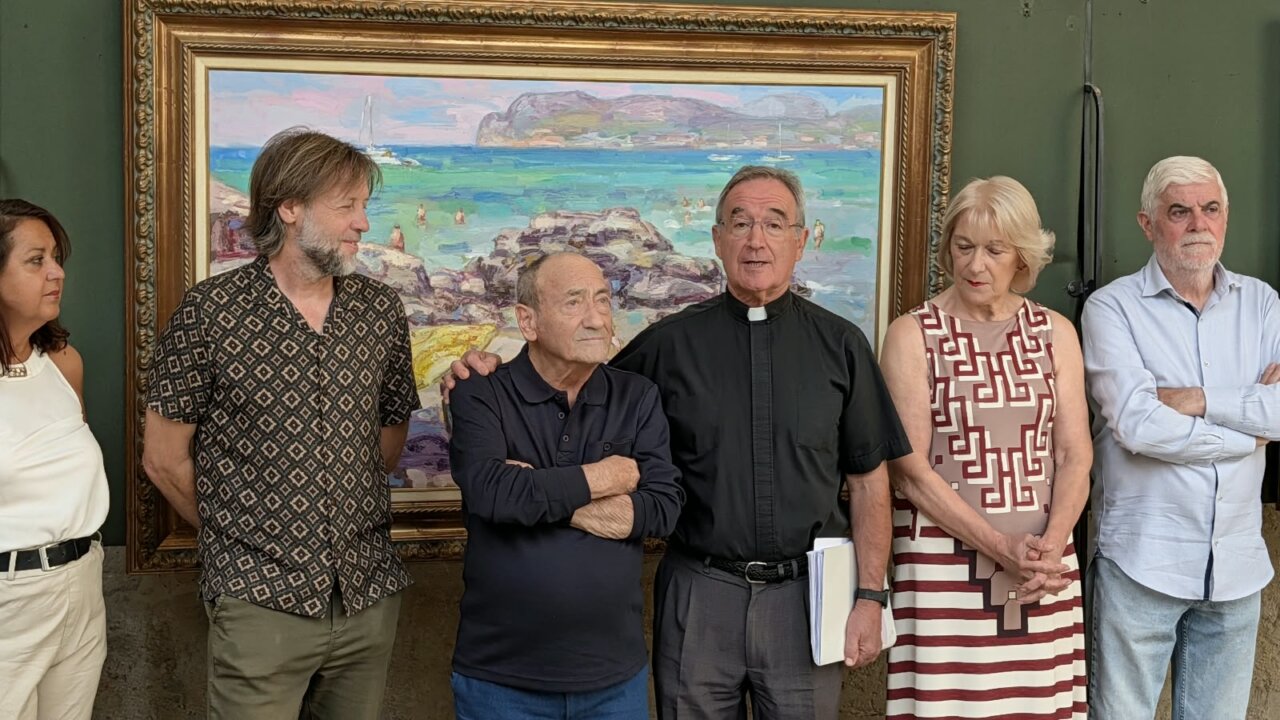 Inauguración de la exposición de Antonio de la Peña en la Catedral de Palencia