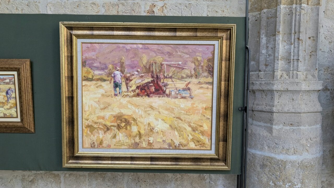 Obra de Antonio de la Peña en la exposición en la Catedral de Palencia