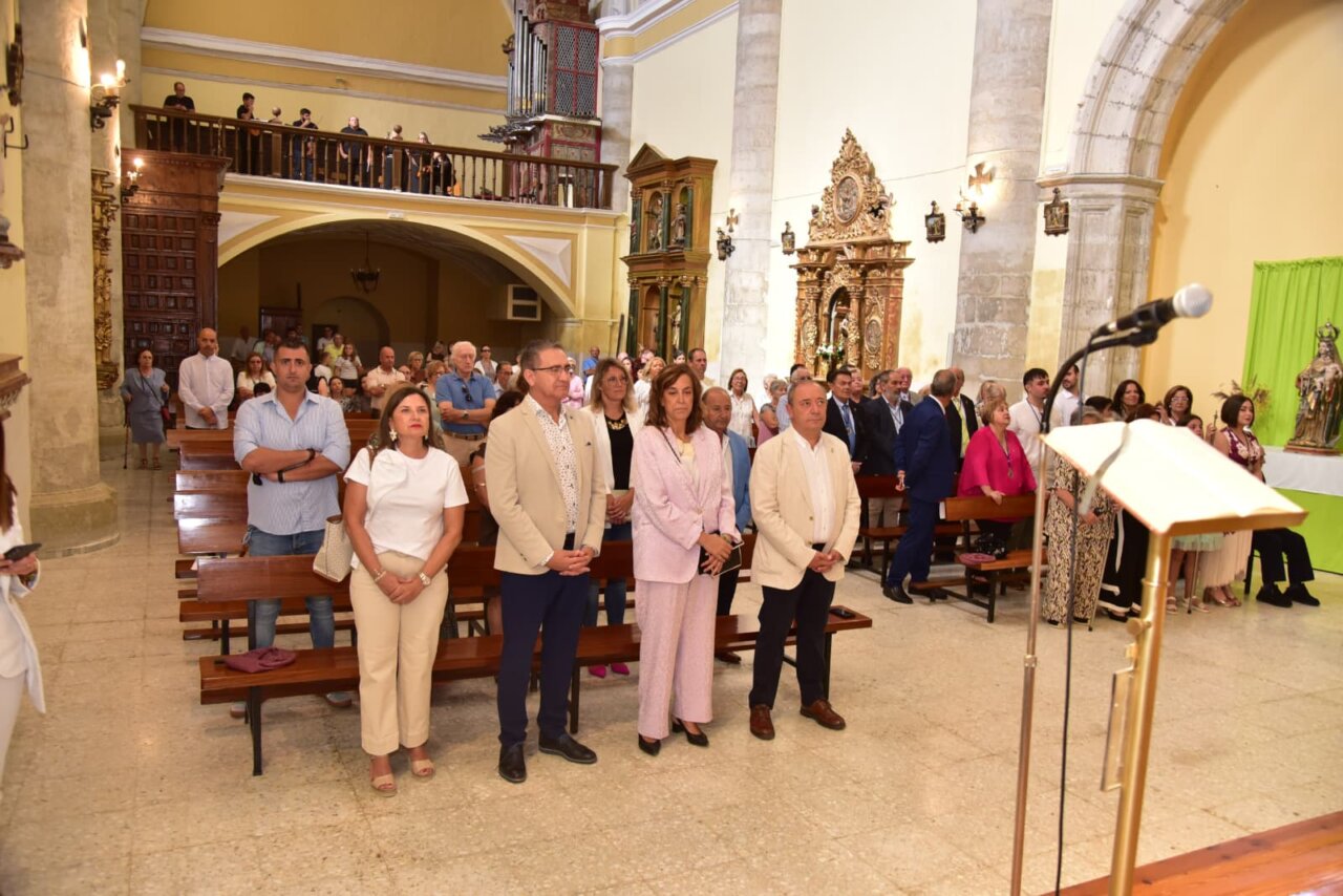 Inauguración del nuevo tejado en la iglesia de Santa Cruz en Grijota.