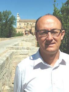 Jorge Martínez en Torquemada, promocionando la Feria del Pimiento