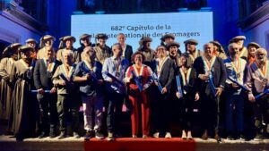 Ceremonia de entronización de nuevos cofrades en Fromago