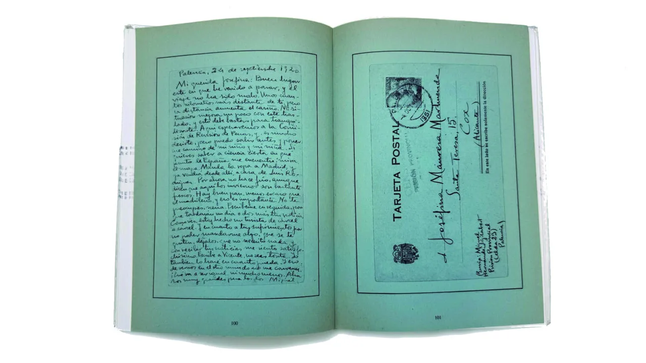 Carta escrita por Miguel Hernández desde la prisión de Palencia en 1940.