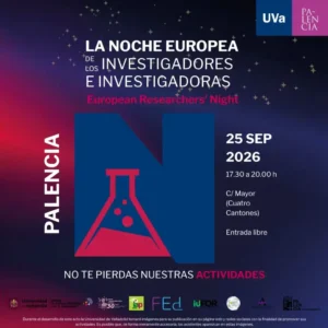 Cartel de la Noche Europea de los Investigadores en Palencia