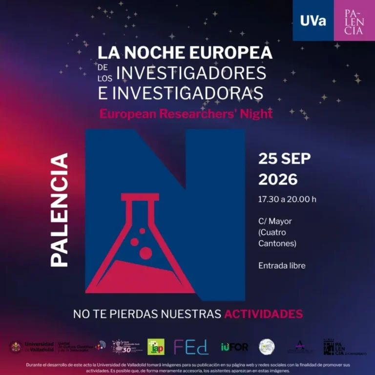 Cartel de la Noche Europea de los Investigadores en Palencia