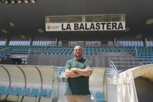 Presidente del Palencia Cristo Atlético en el estadio La Balastera