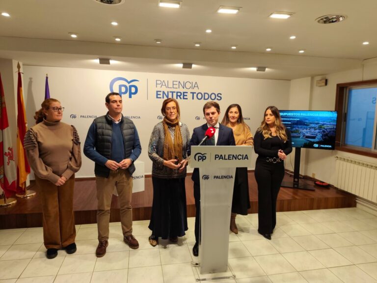 Rueda de prensa del PP en Palencia sobre presupuestos municipales