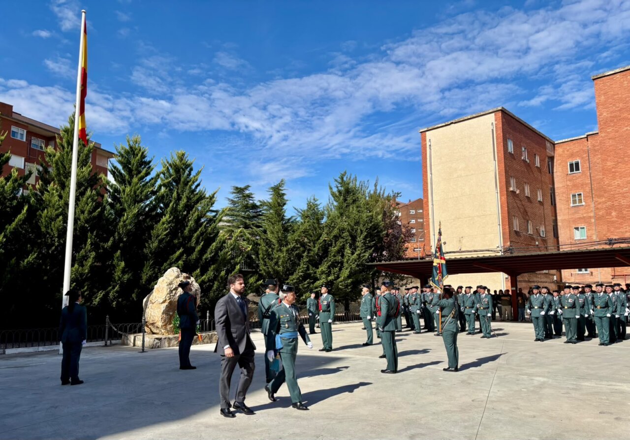 Acto conmemorativo de la Guardia Civil en la festividad del Pilar en Palencia