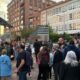 Protesta por la vivienda en Pío XII con pancartas y manifestantes