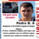 Cartel de búsqueda de un joven desaparecido en Aguilar de Campoo.