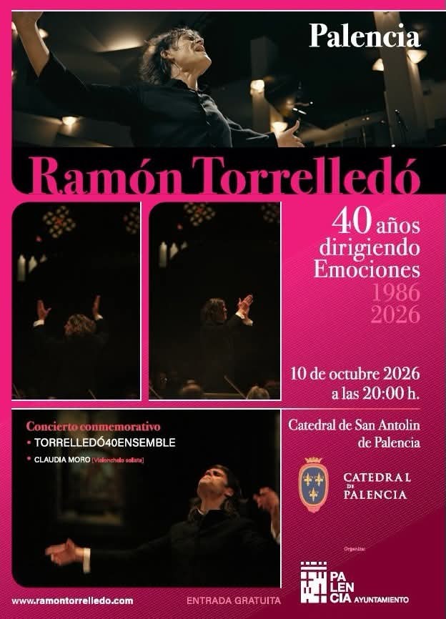 Cartel del concierto de Ramón Torrelledó en la Catedral de Palencia