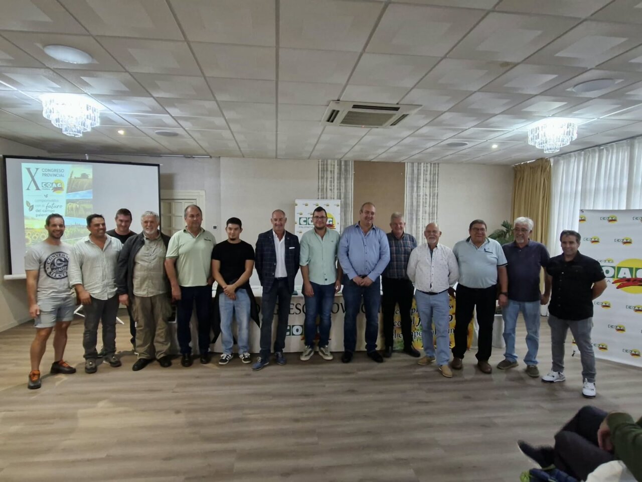 Miembros del nuevo Comité Provincial de COAG Palencia en el congreso