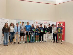 Entrega de premios en las Copas de S.M. el Rey y S.M. la Reina Iberdrola de squash.