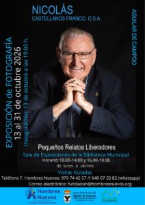 Retrato de Nicolás Castellanos en la exposición fotográfica en Aguilar de Campoo