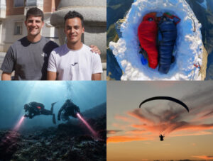 Guillermo Martín y Guillermo Acosta en diversas aventuras al aire libre