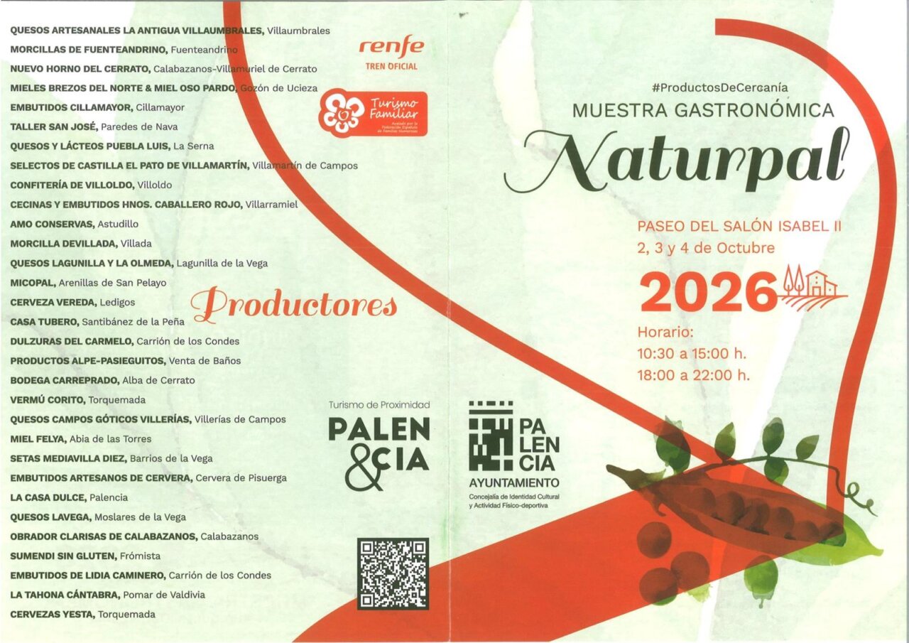Cartel de la muestra gastronómica Naturpal en el Paseo del Salón