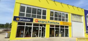 Fachada de la tienda Pinturas Genaro Fontecha en Palencia