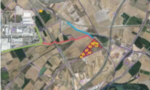 Mapa de ubicación de la planta de biogás en Villamuriel de Cerrato