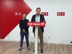 Rueda de prensa del PSOE sobre la senda peatonal en Palencia