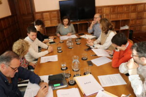 Reunión del Ayuntamiento de Palencia sobre la Feria de Empleo y Emprendimiento