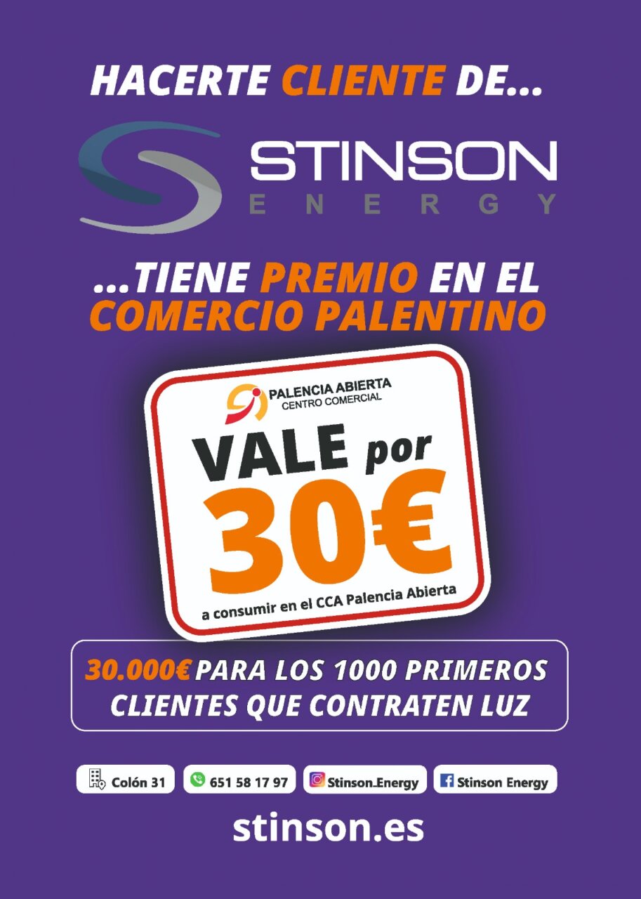 Promoción de Stinson Energy para nuevos clientes en Palencia