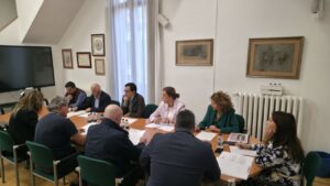 Reunión de la Diputación de Palencia sobre subvenciones educativas