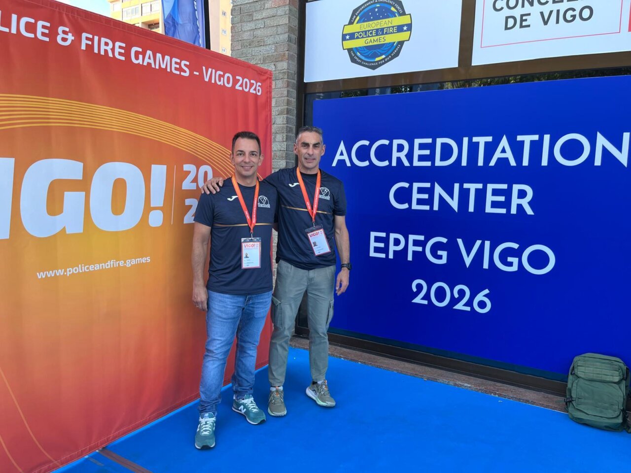 Dos participantes del Club Triatlón Palencia en los Juegos Europeos de Policías y Bomberos