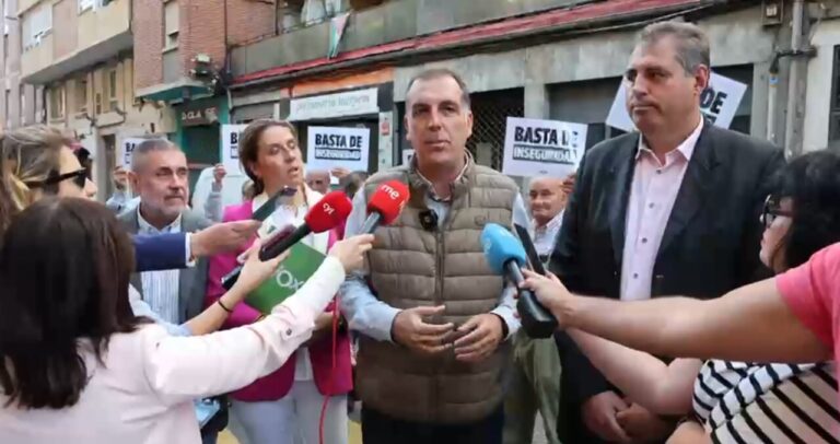 Samuel Vázquez de Vox hablando sobre la inseguridad en Palencia